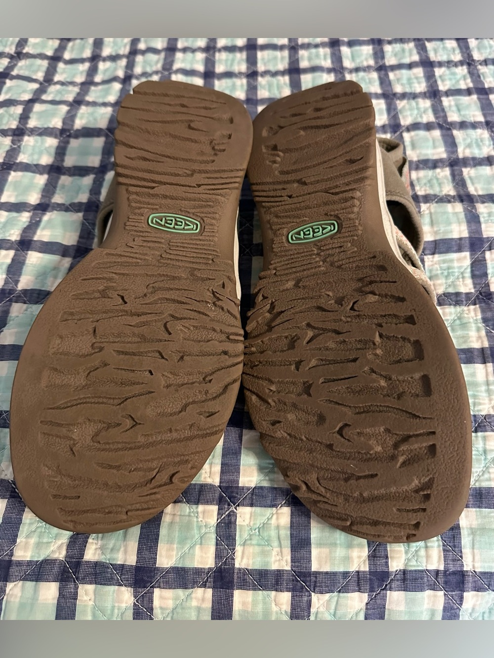 Women’s Keen Whisper Wet / Dry Sandals Taupe & Coral Colorway Size 9 - Picture 6 of 6